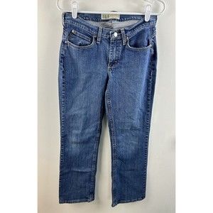Cabelas Casuals Blue Denim Straight Leg Jeans Women’s Size 6 Short